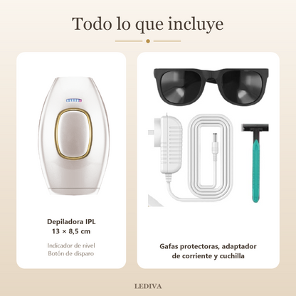 Depiladora IPL de luz pulsada