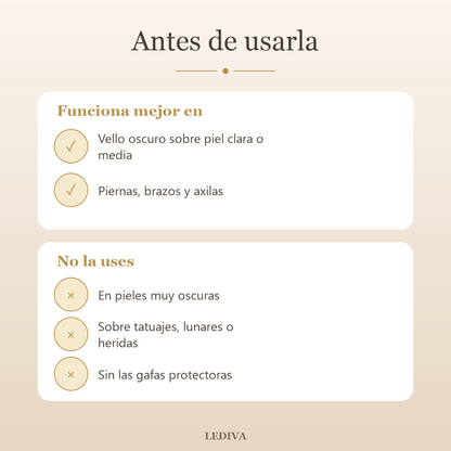 Depiladora IPL de luz pulsada